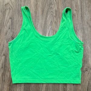 Buff Bunny neon green tank